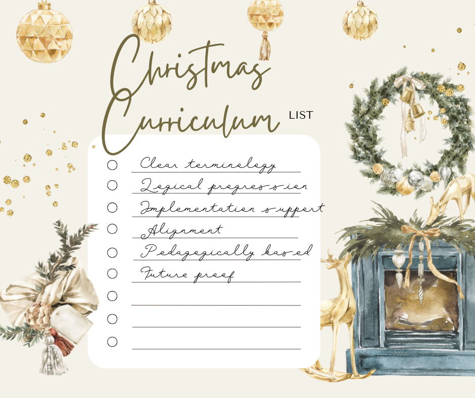 Image of my Christmas Curriculum Wishlist